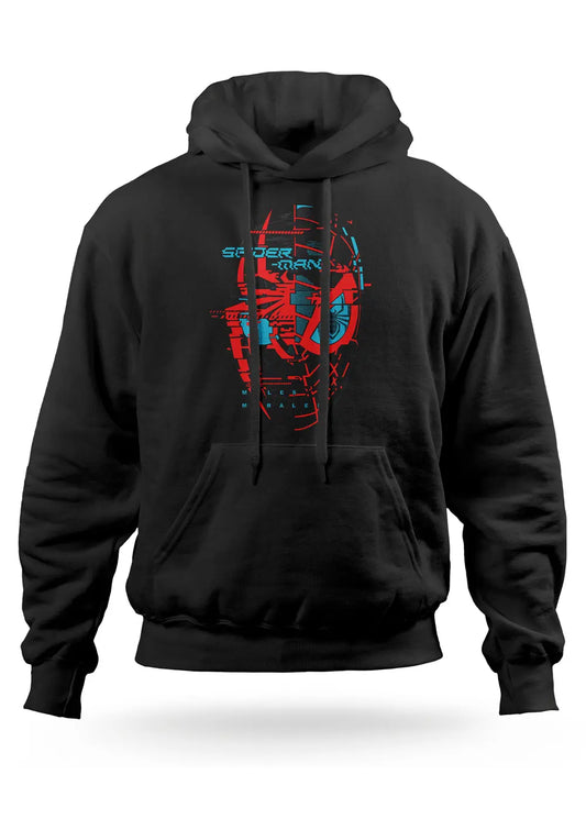 Felpa con Cappuccio Spiderman Miles Morales Supereroi